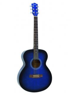 Dimavery AW-300 Western kytara 4/4, modrá/černá