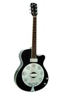 Dimavery RS-420, elektrická rezofonická kytara, černá