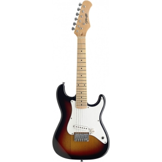 1/2 dětská elektrická kytara typu Strat ve zmenšené verzi - menzura 468