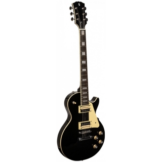 Elektrická kytara typu LesPaul, černá