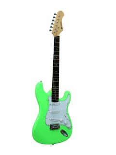 Dimavery ST-203, elektrická kytara, zelená mint