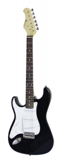 Dimavery elektrická kytara pro leváky ST-203 LH černá