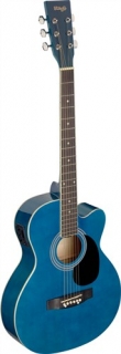 Elektroakustická kytara s výkrojem SA20, modrá