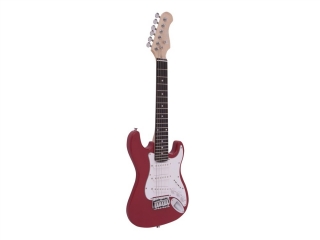 Dimavery J-350 E-Guitar ST, dětská elektrická kytara Junior 1/2, červená