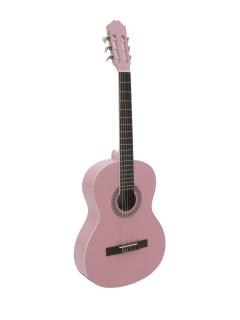Dimavery AC-303 klasická kytara 4/4, růžová