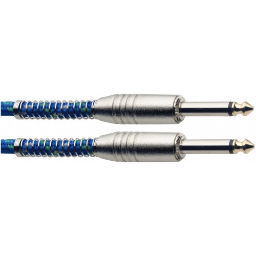 Stagg SGC6VT BL, nástrojový kabel Jack/Jack, 6 m, modrý